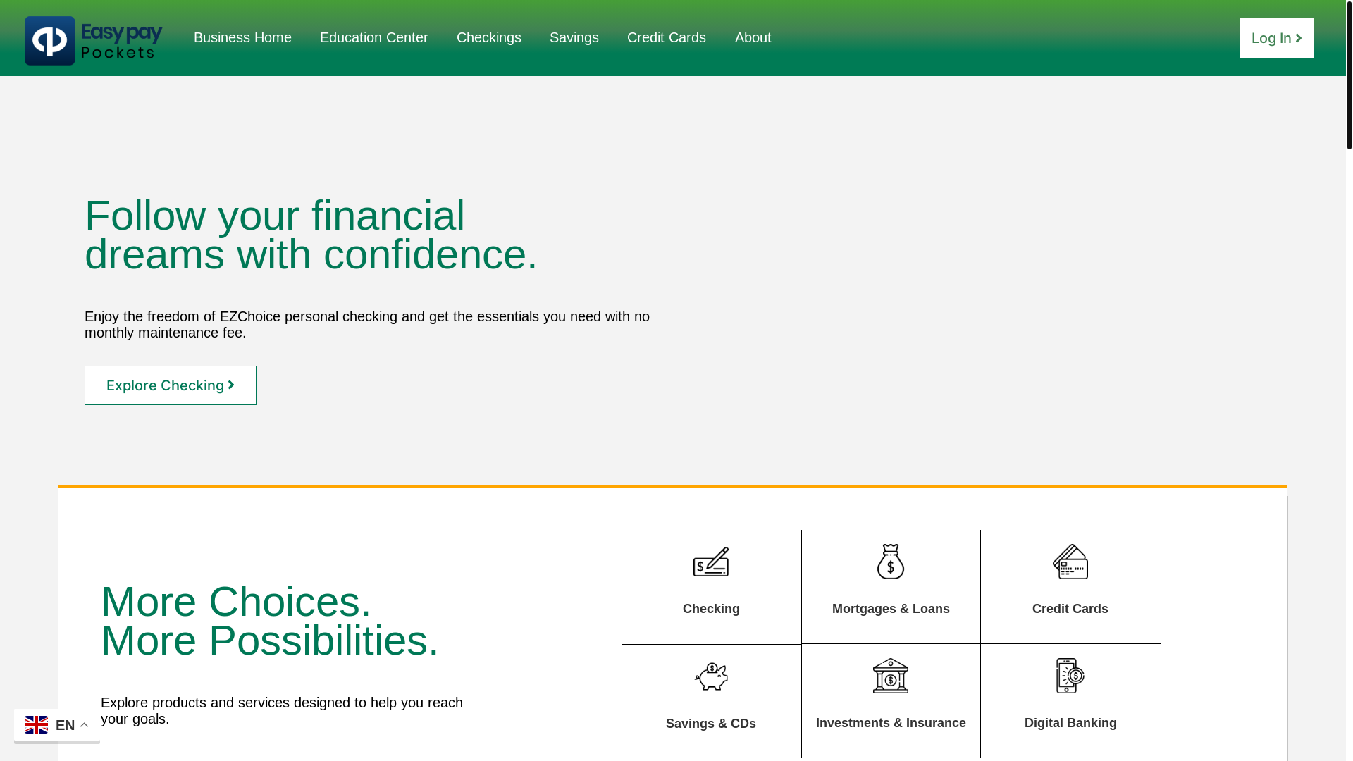 website screenshot of https://easypaypockets.com/