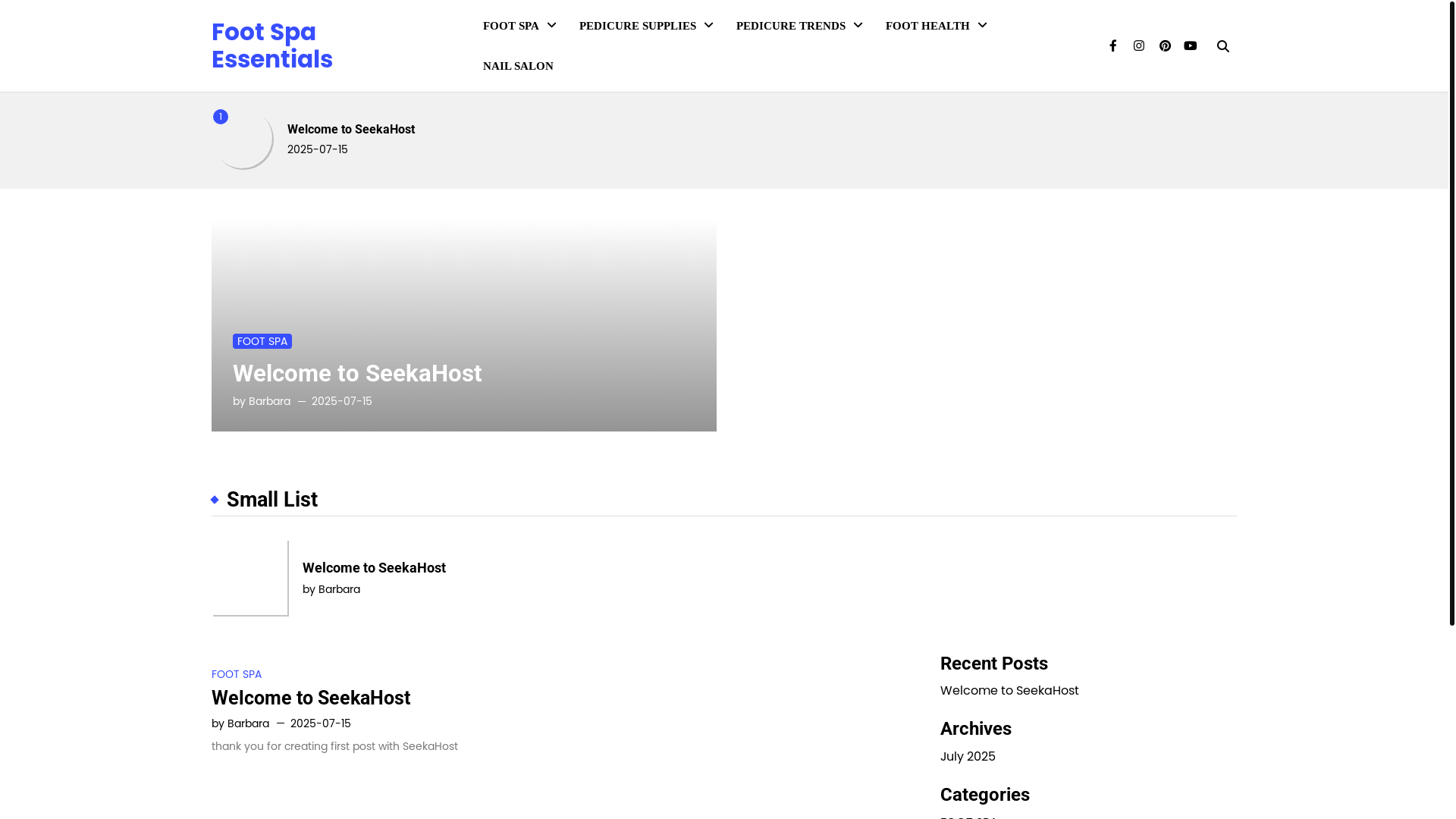 website screenshot of https://footspaessentials.com/