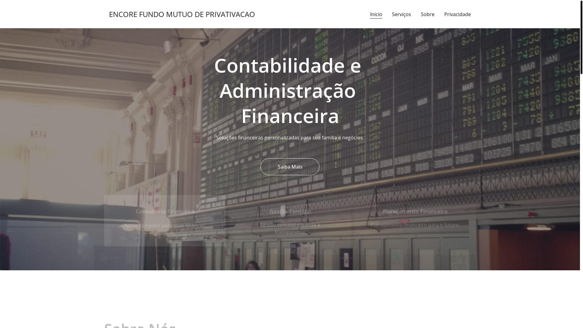 website screenshot of https://encorefundomutuodeprivativacao.shop/