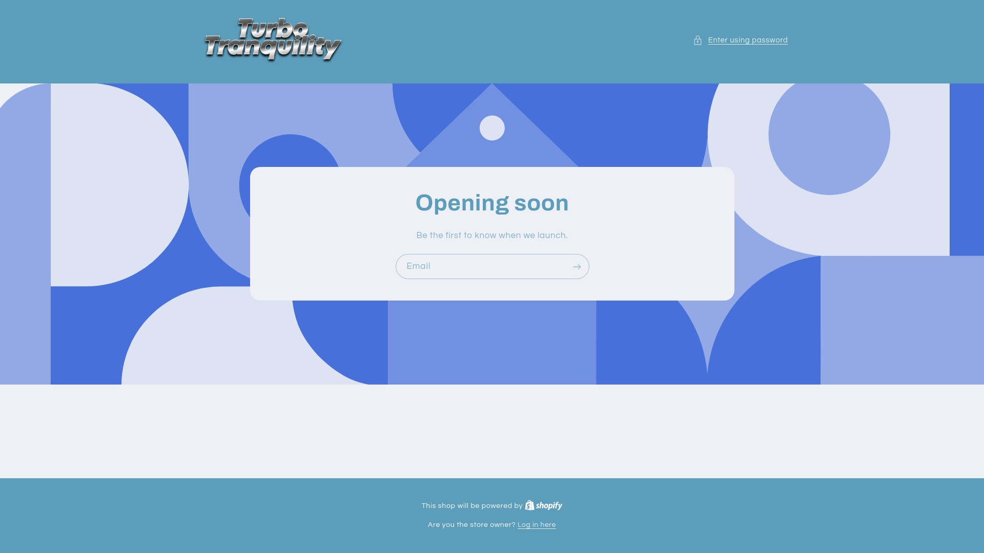 website screenshot of https://turbotranquility.co.uk/