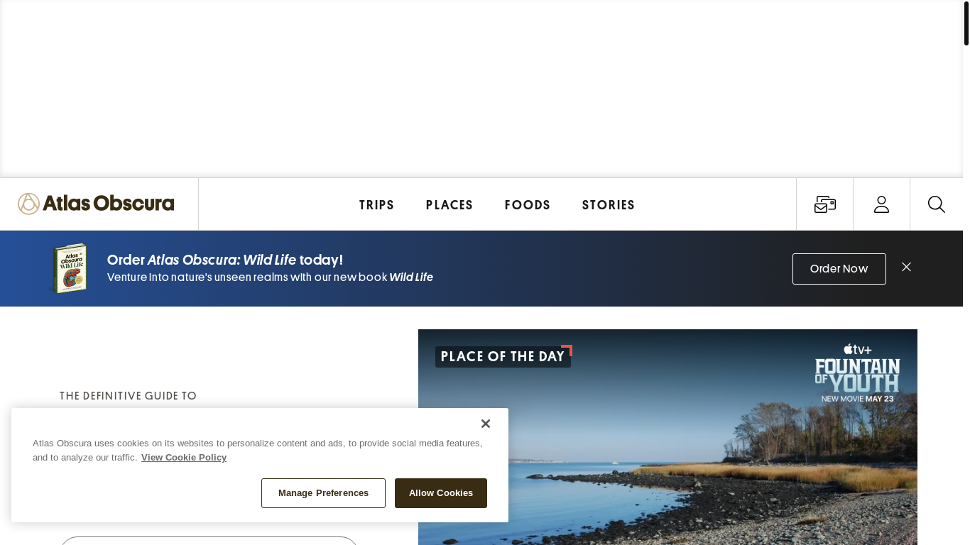 website screenshot of https://www.atlasobscura.com/