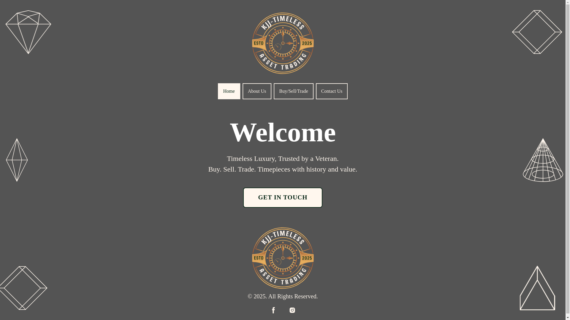 website screenshot of https://kjj-timeless.com/