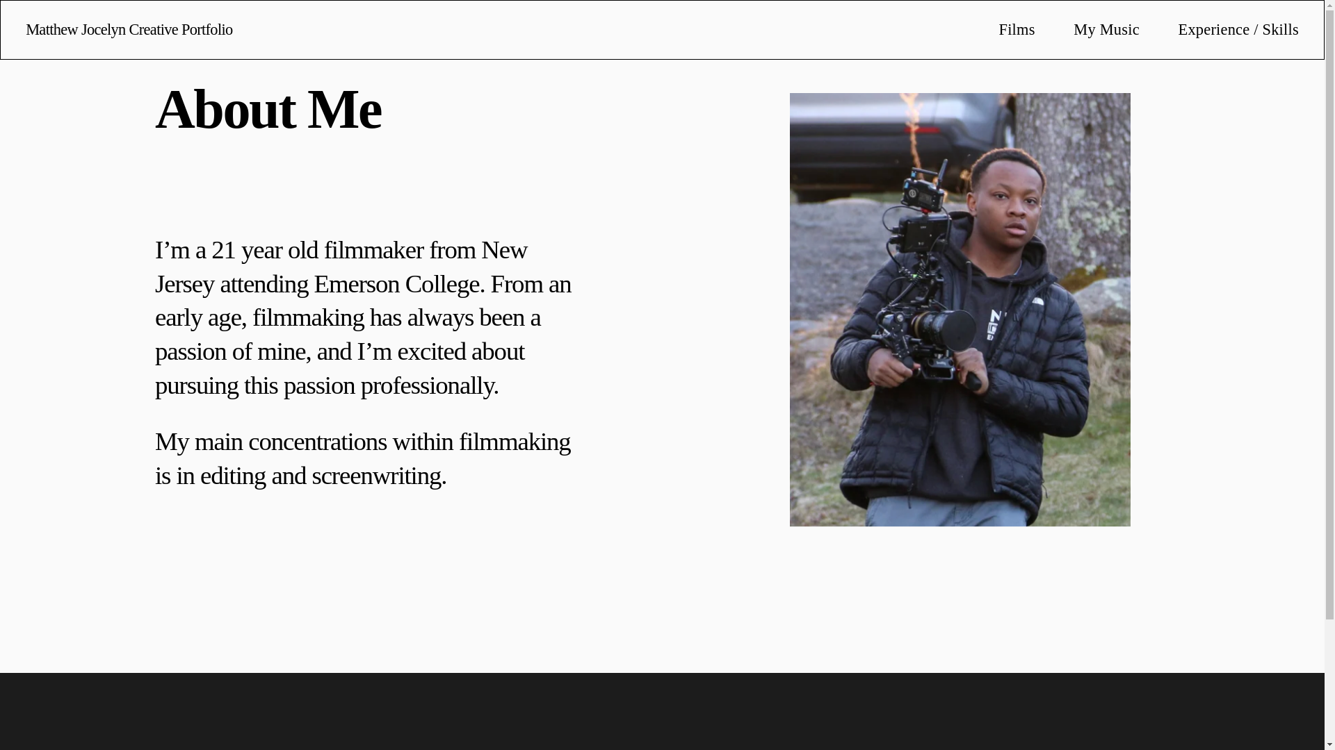 website screenshot of https://matthew-jocelyn.com/