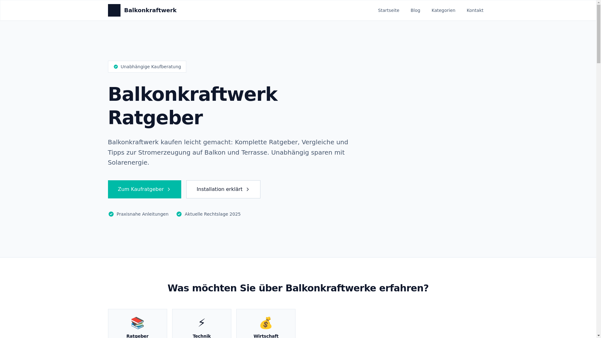 website screenshot of https://seo-balkonkraftwerk.pages.dev/