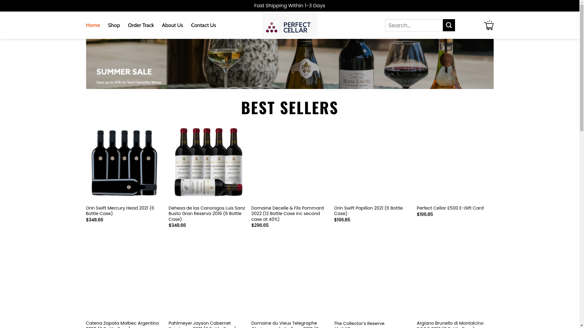 website screenshot of https://holaperfectcellarhome.shop/