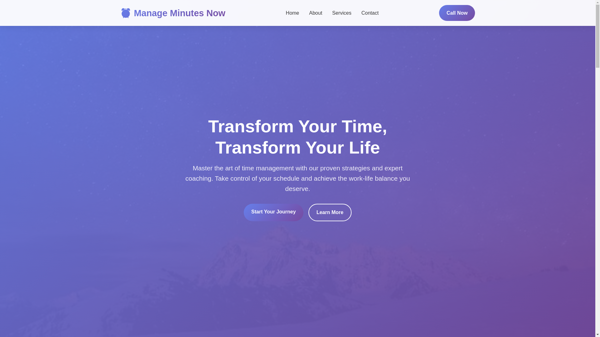 website screenshot of https://manageminutesnow.shop/