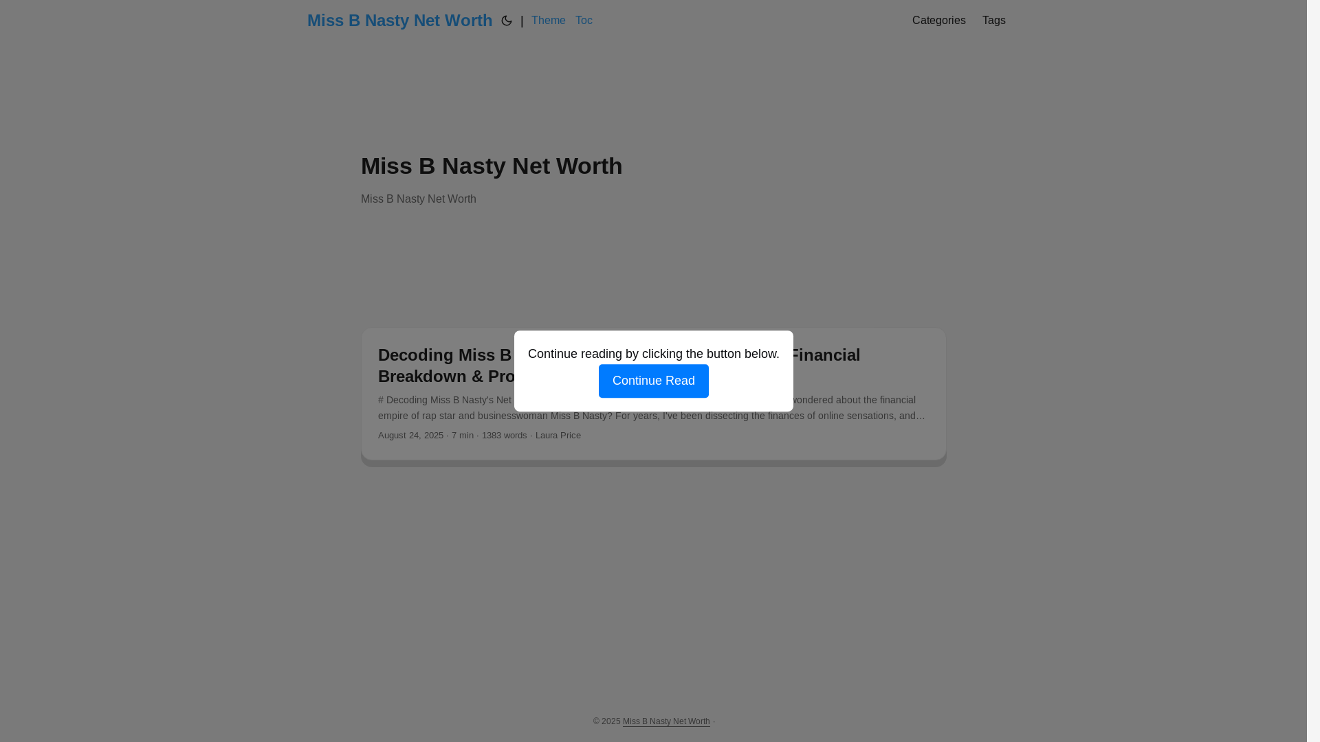 website screenshot of https://miss-b-nasty-net-worth.pages.dev/