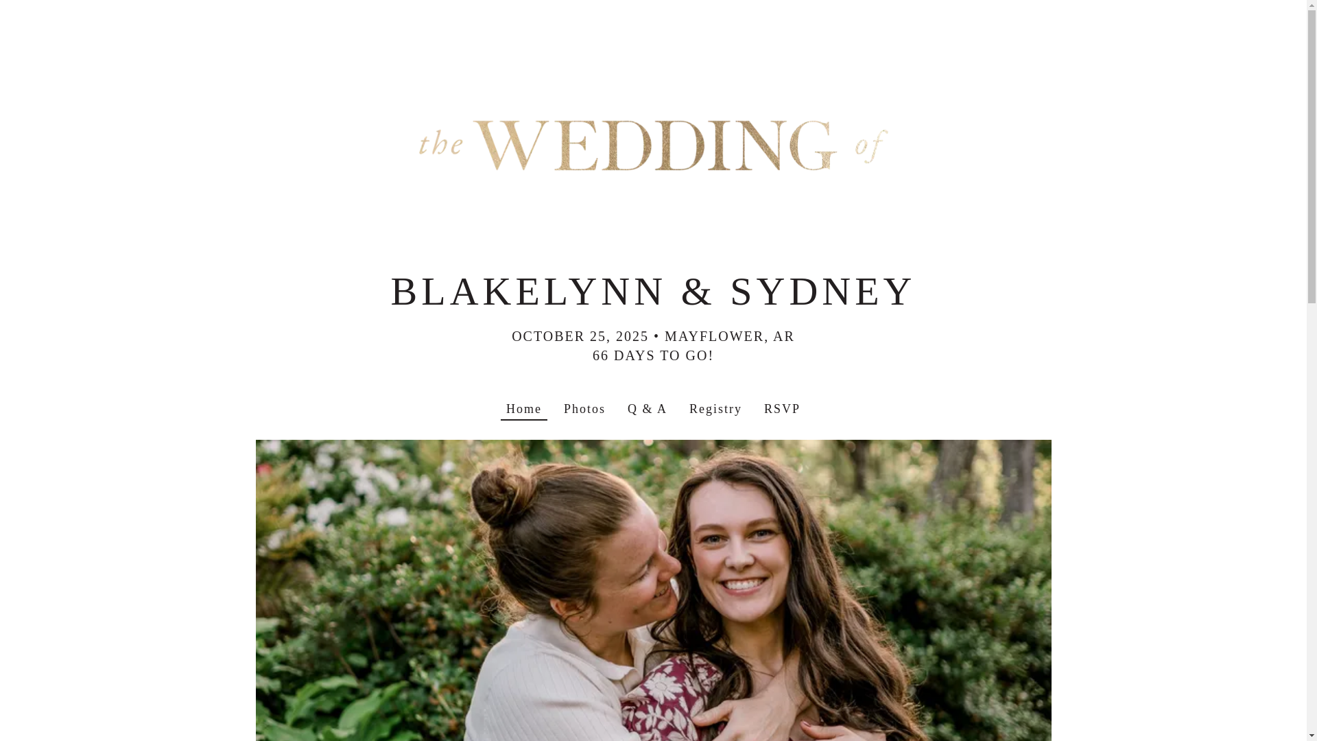 website screenshot of https://blakelynnandsydney.com/