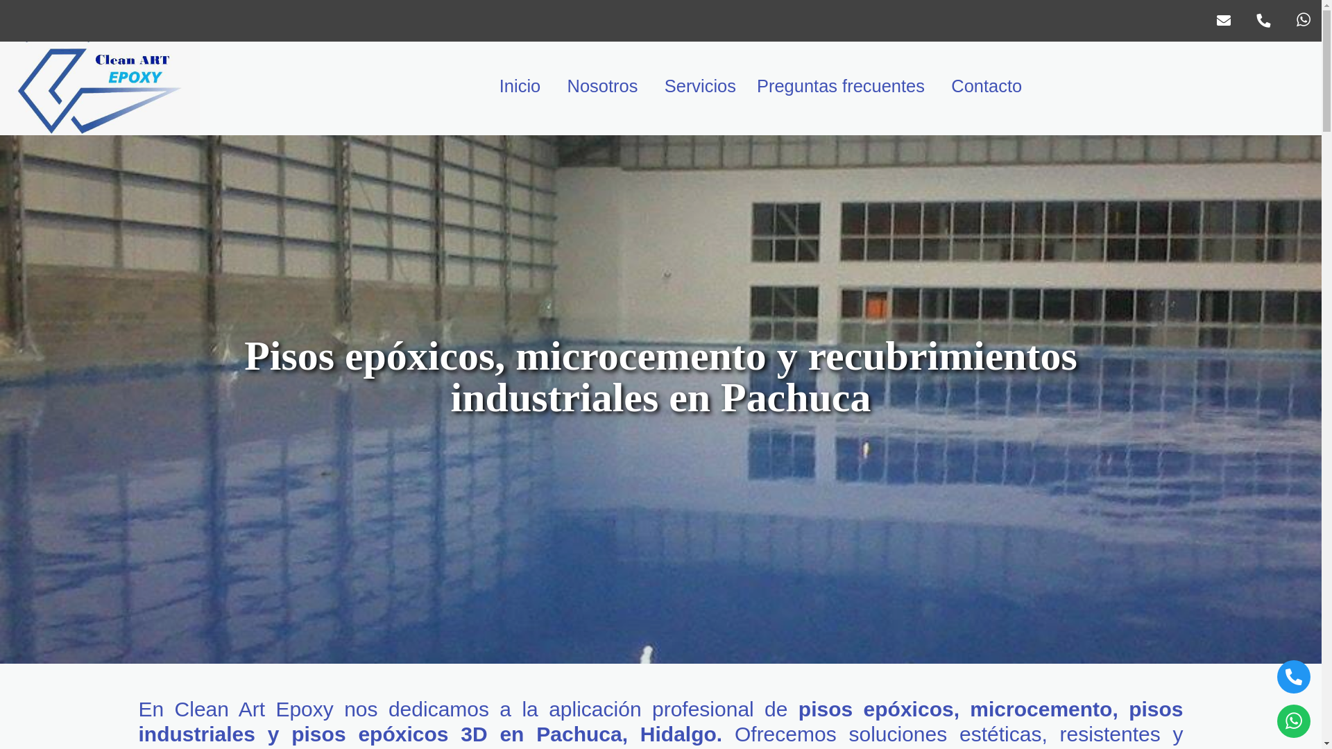 website screenshot of https://epoxicoshidalgocleanart.com/
