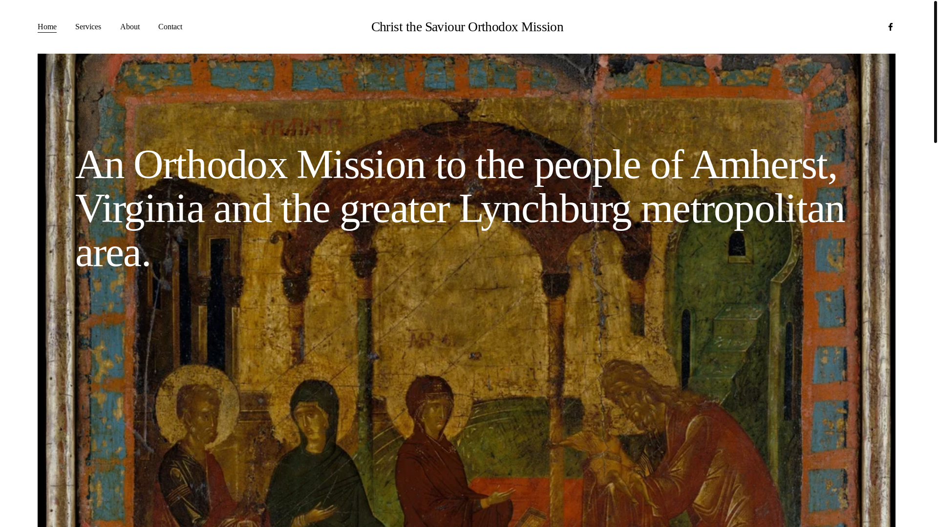 website screenshot of https://christthesaviourorthodox.org/