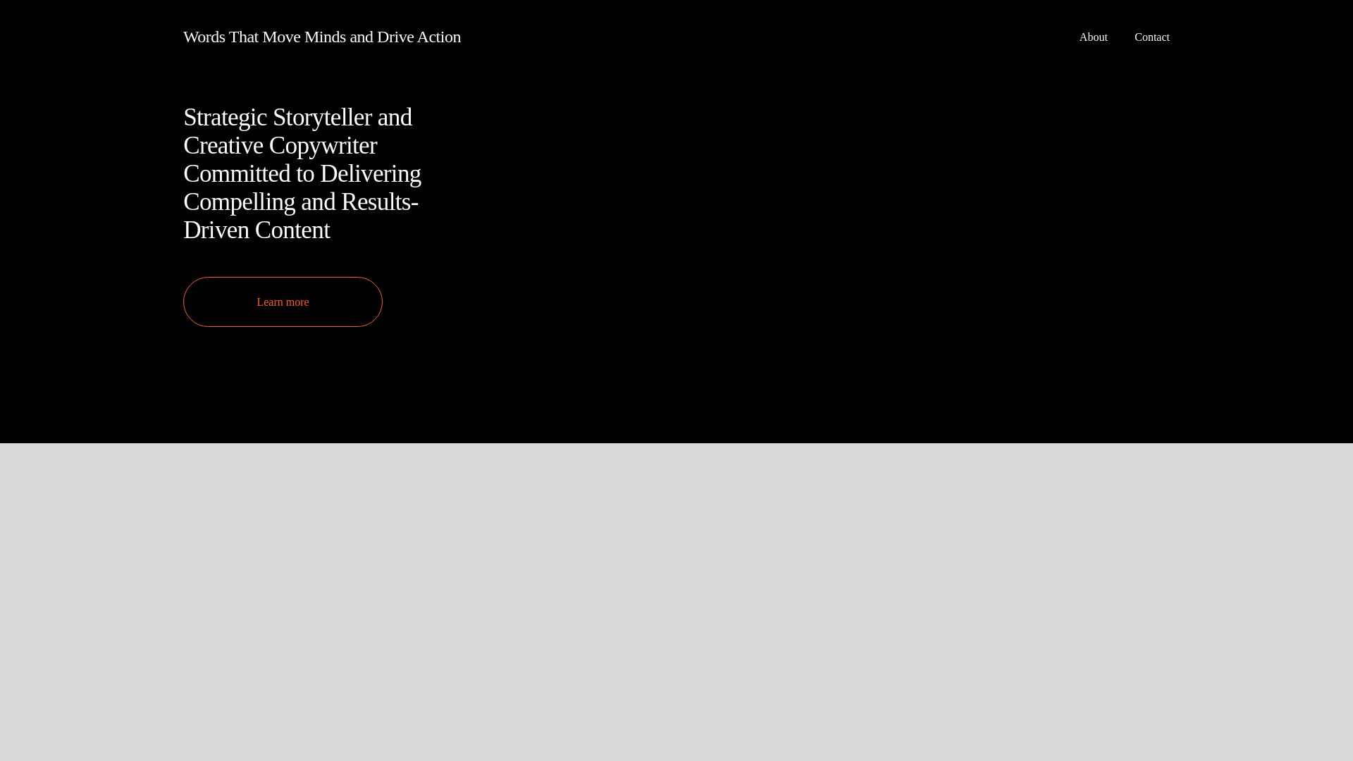 website screenshot of https://wordsthatmoveminds.com/