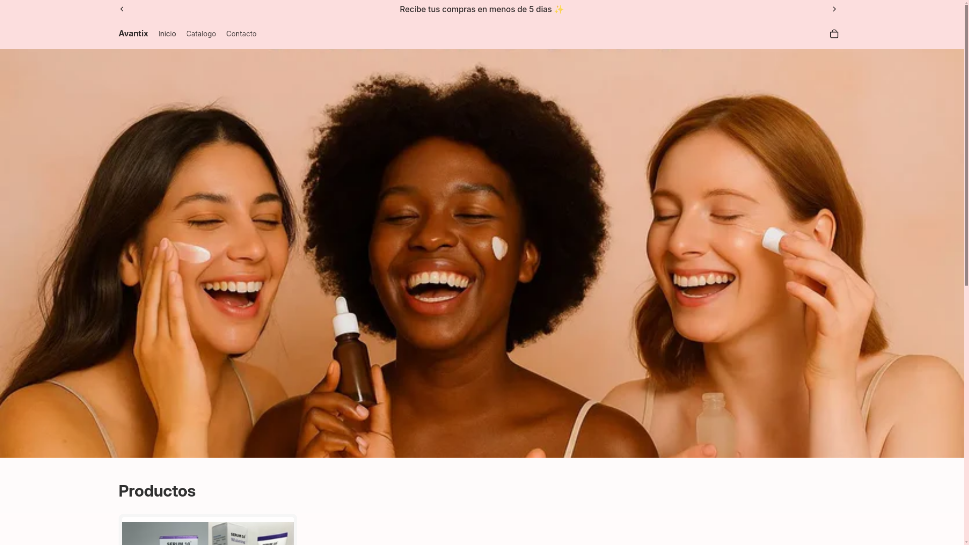 website screenshot of https://avantixco.com/