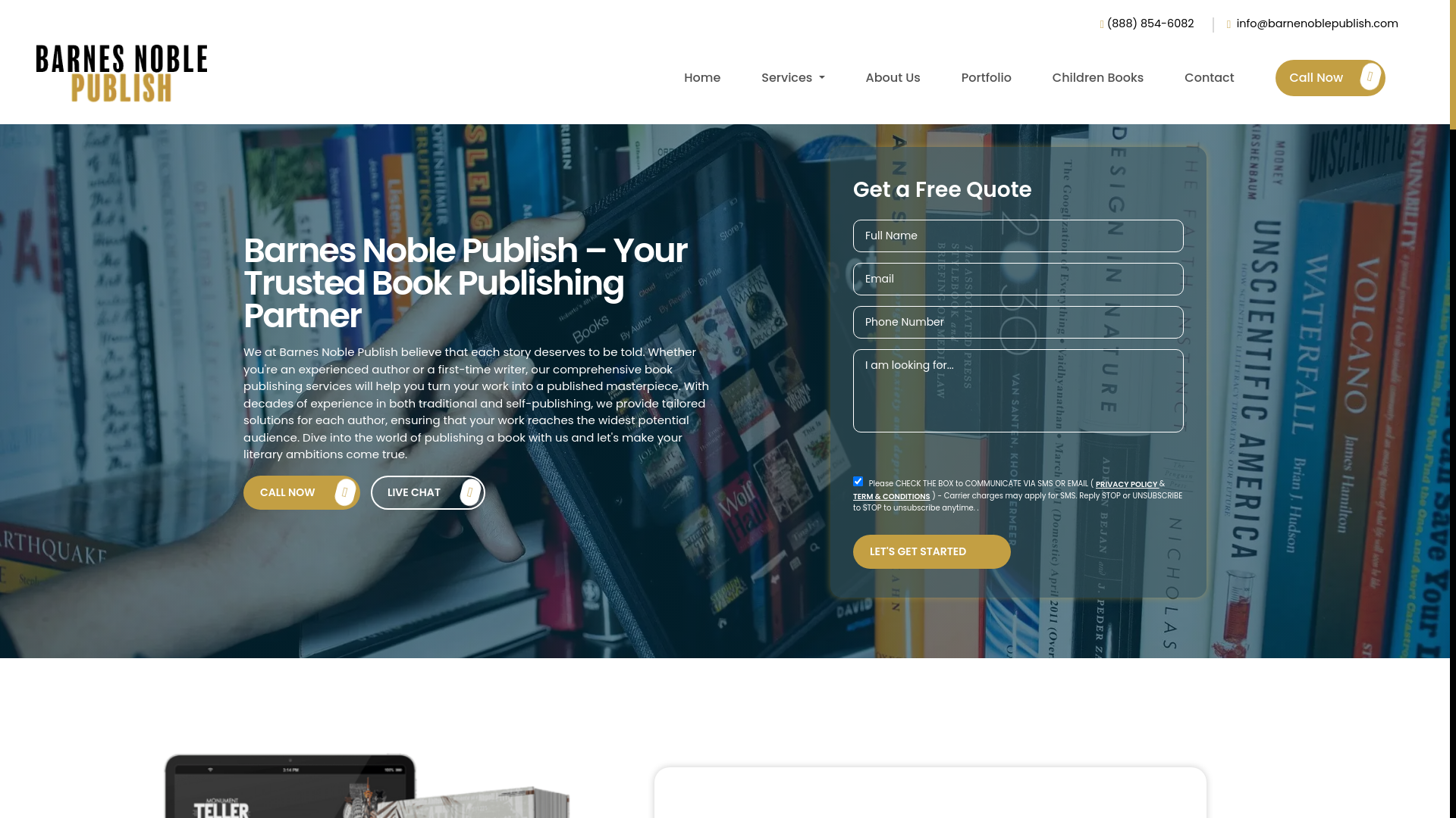 website screenshot of https://barnesnoblesupport.com/