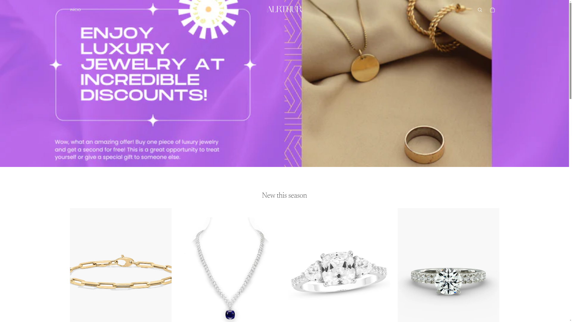 website screenshot of https://alrthur.store/