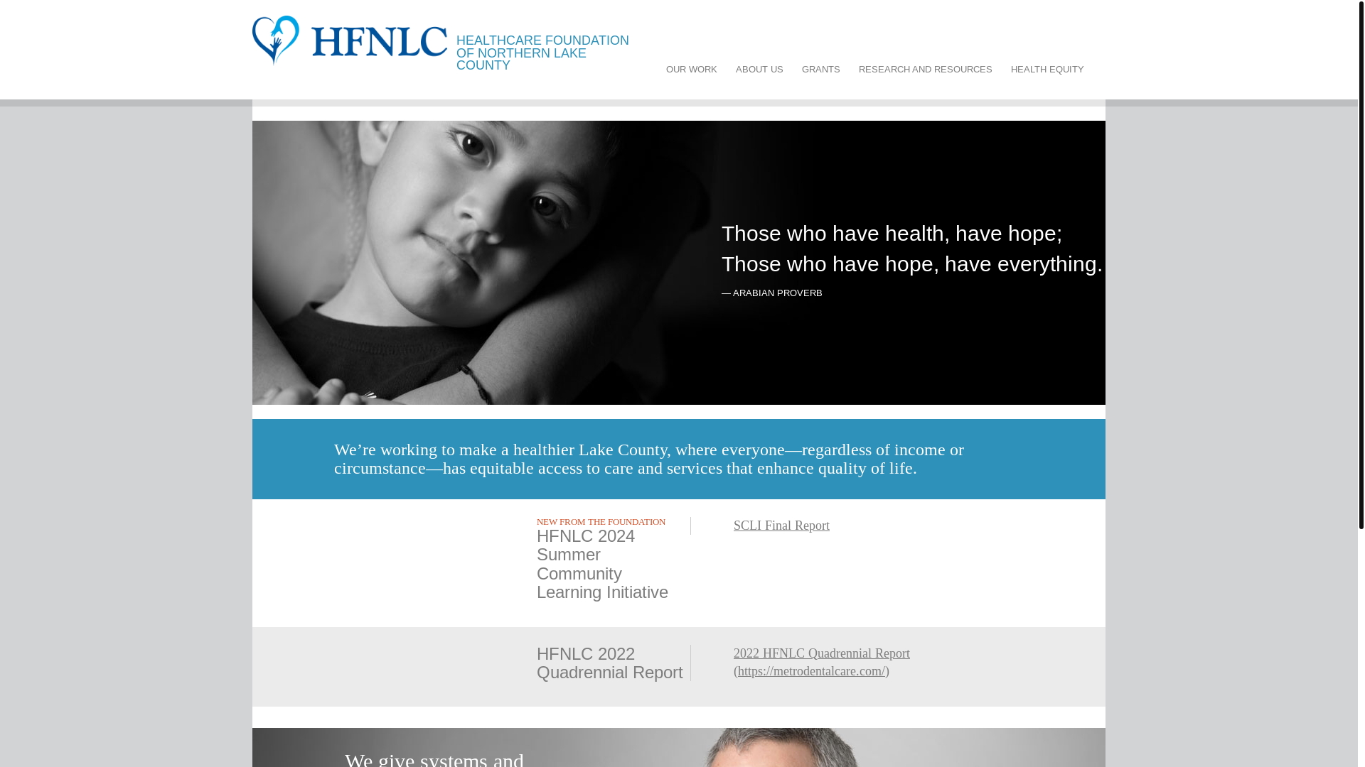website screenshot of http://hfnlc.org/
