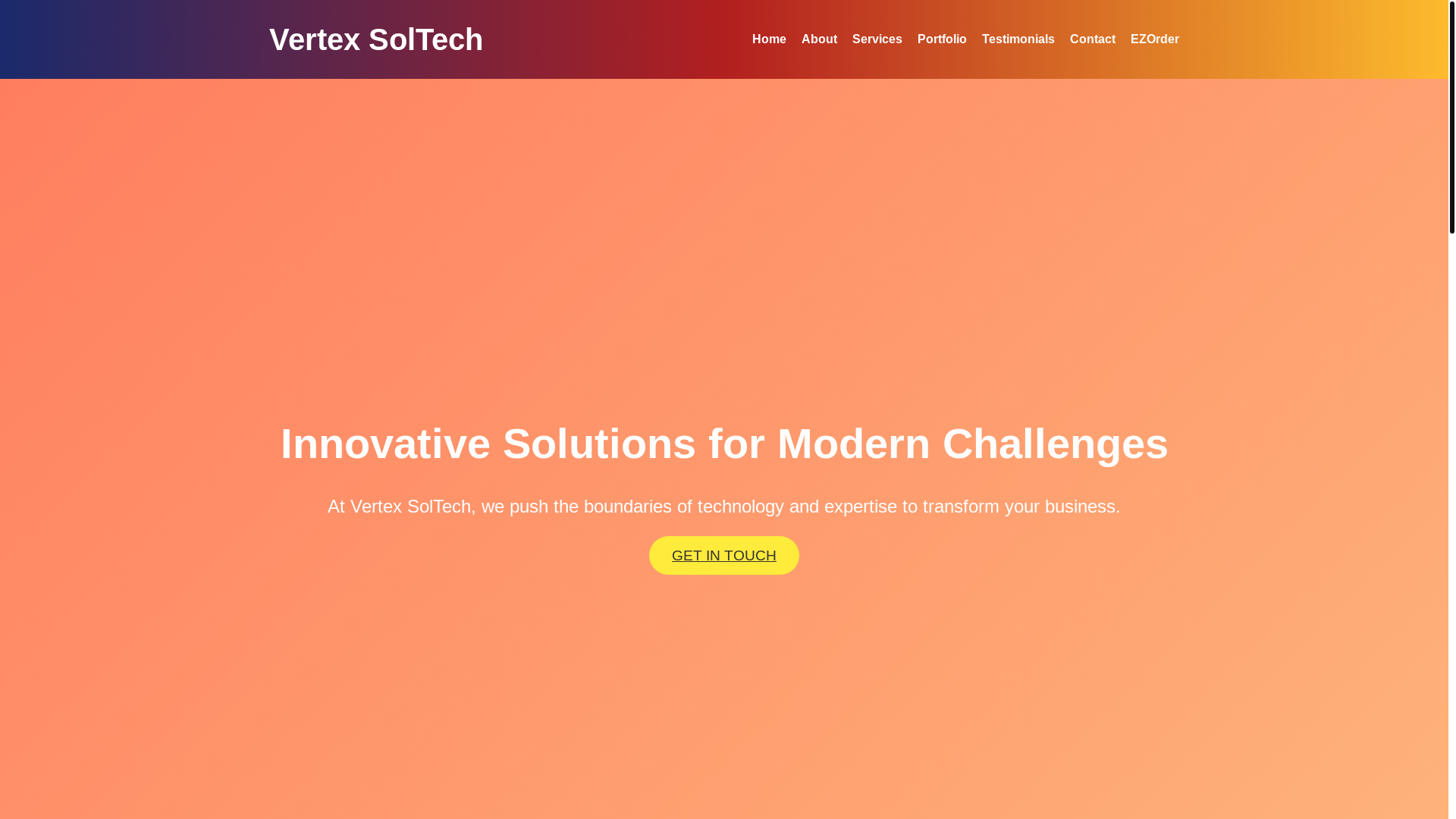 website screenshot of https://vertex-soltech.pages.dev/
