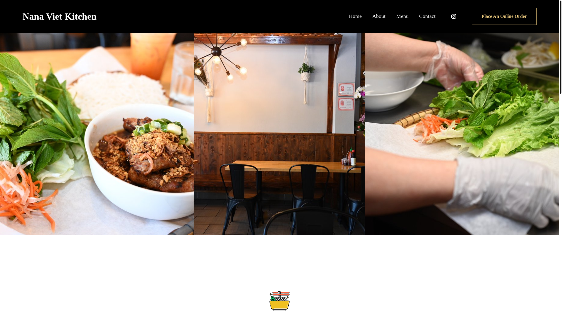website screenshot of https://nanavietkitchen.com/