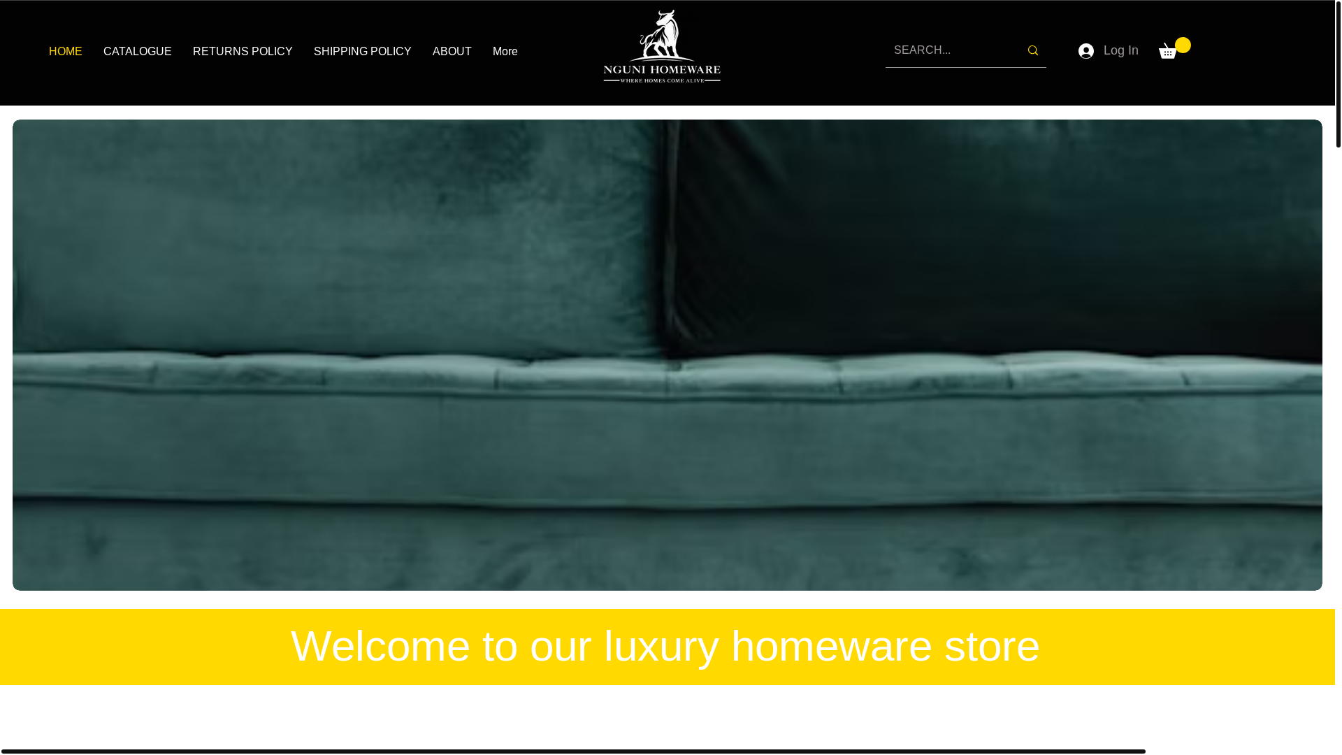 website screenshot of https://ngunihomeware.com/