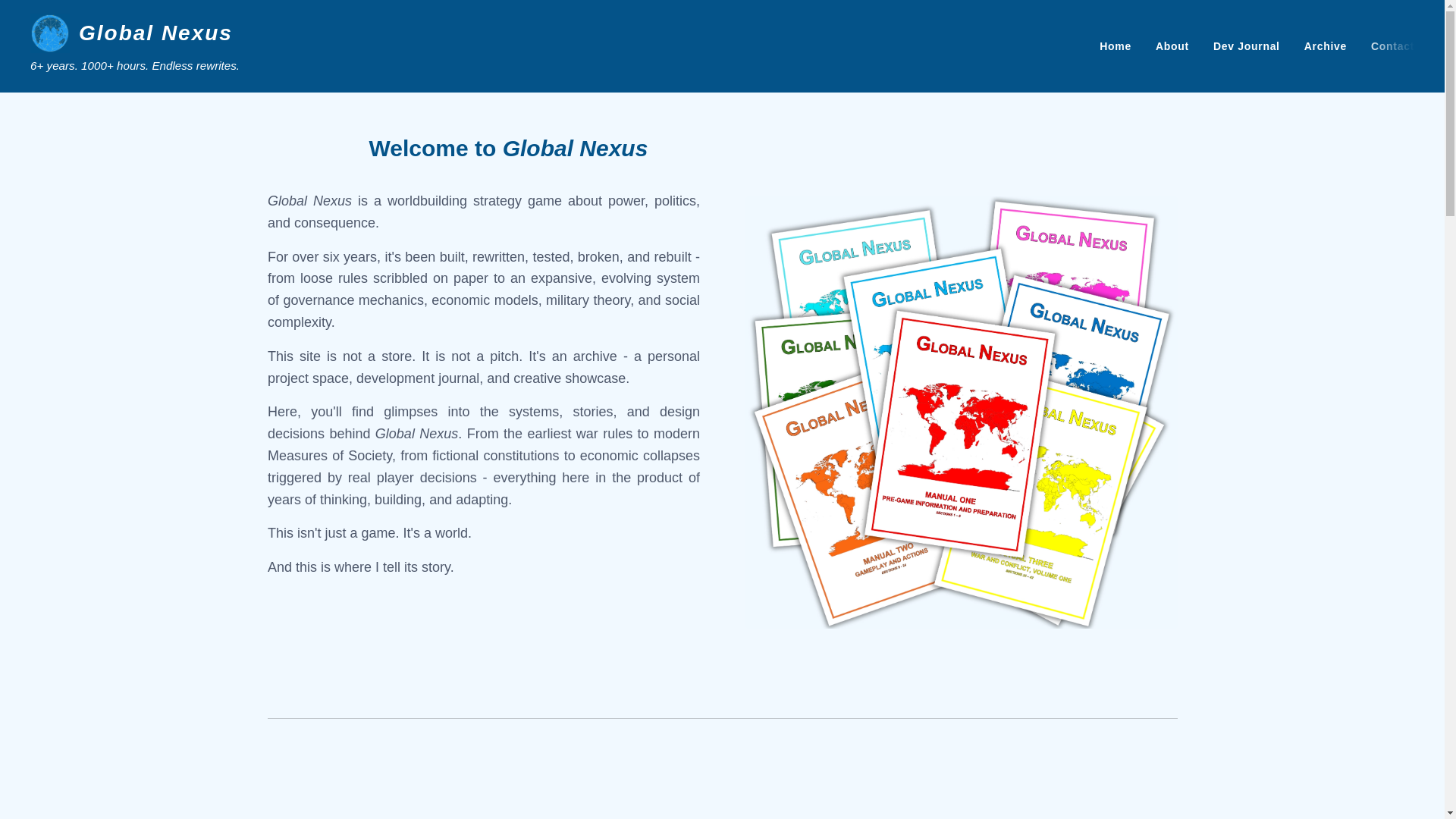 website screenshot of https://globalnexusgame.com/