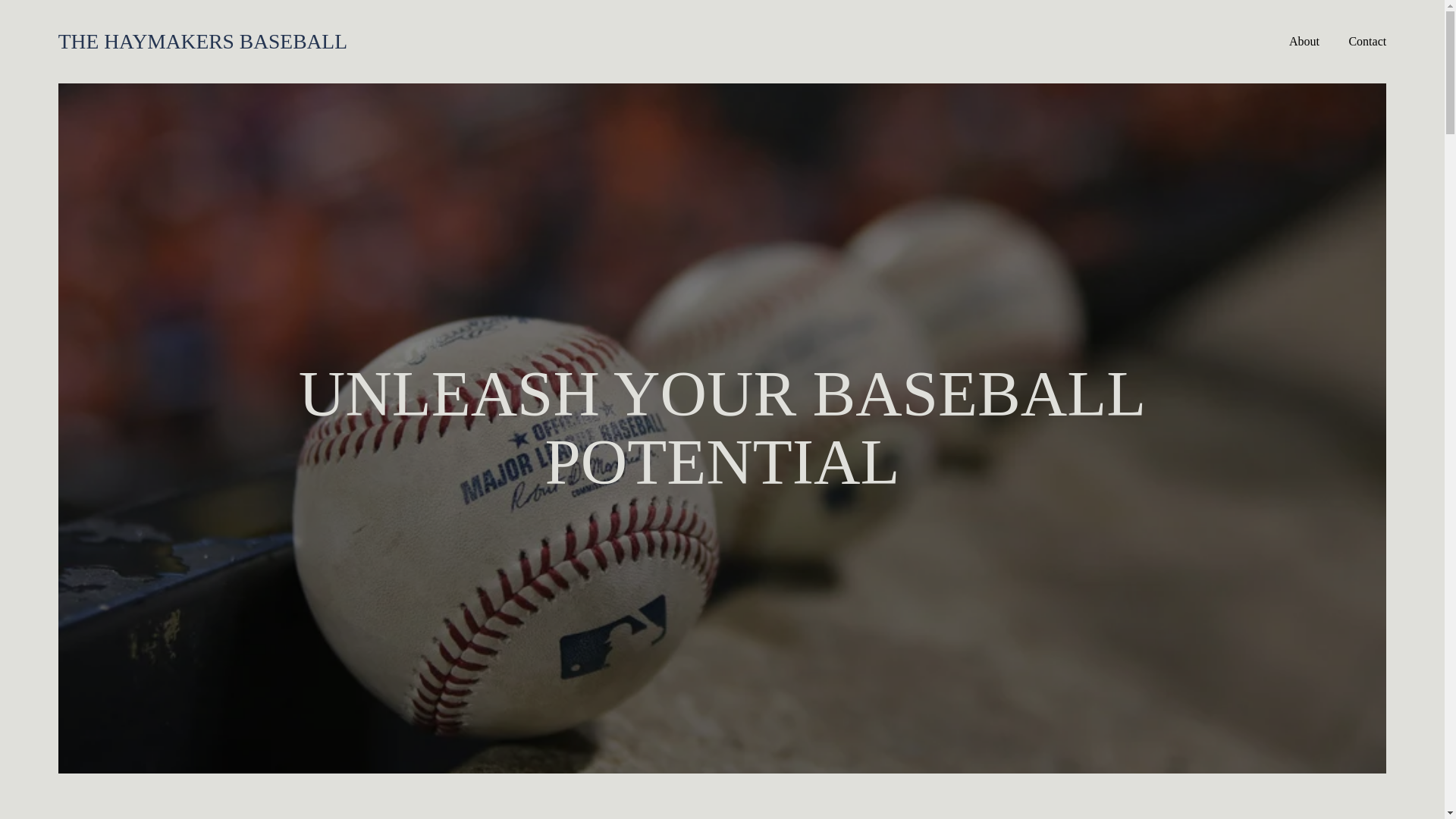 website screenshot of https://thehaymakersbaseball.com/