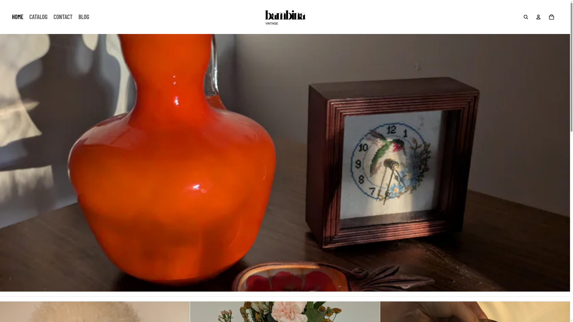 website screenshot of https://bambinavintagestore.com/