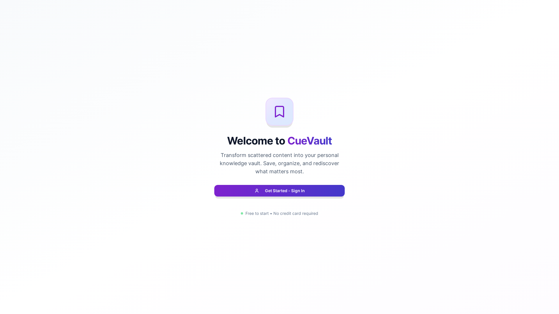 website screenshot of https://cuevault.app/