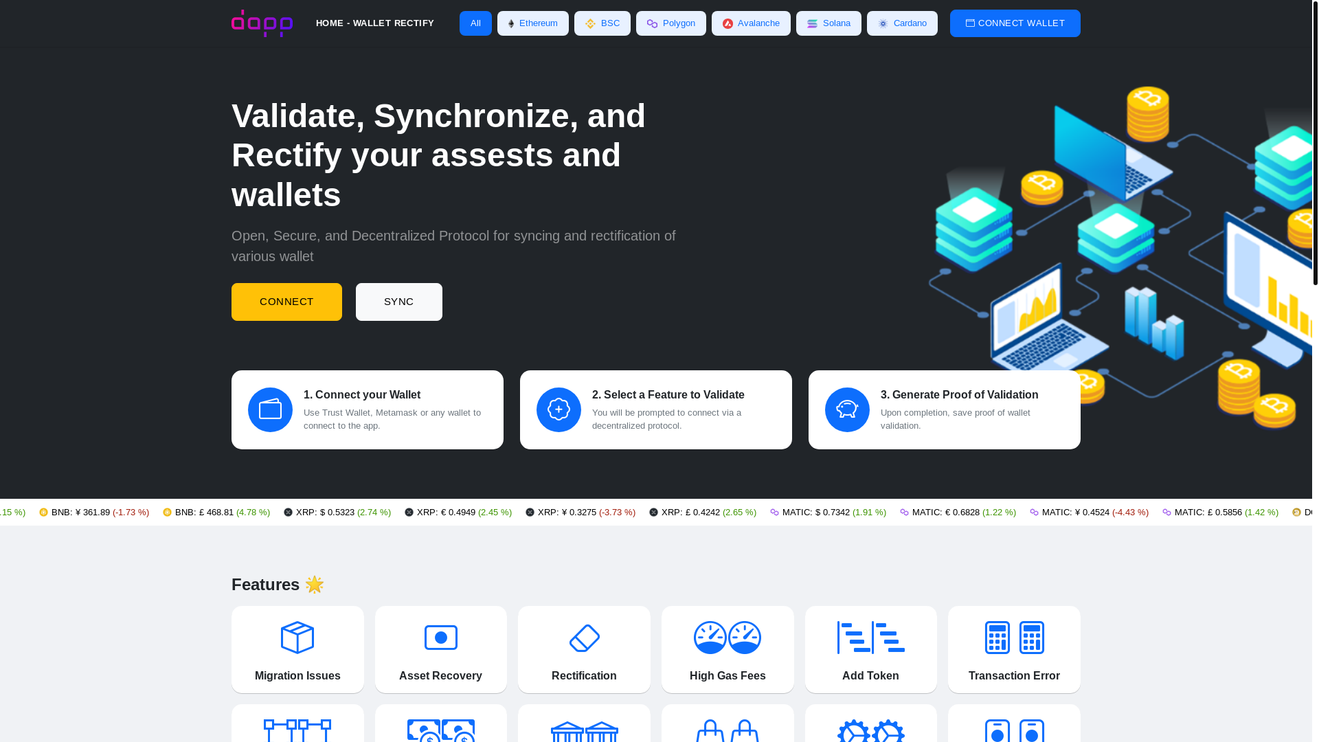 website screenshot of https://onchainpulse.pages.dev/