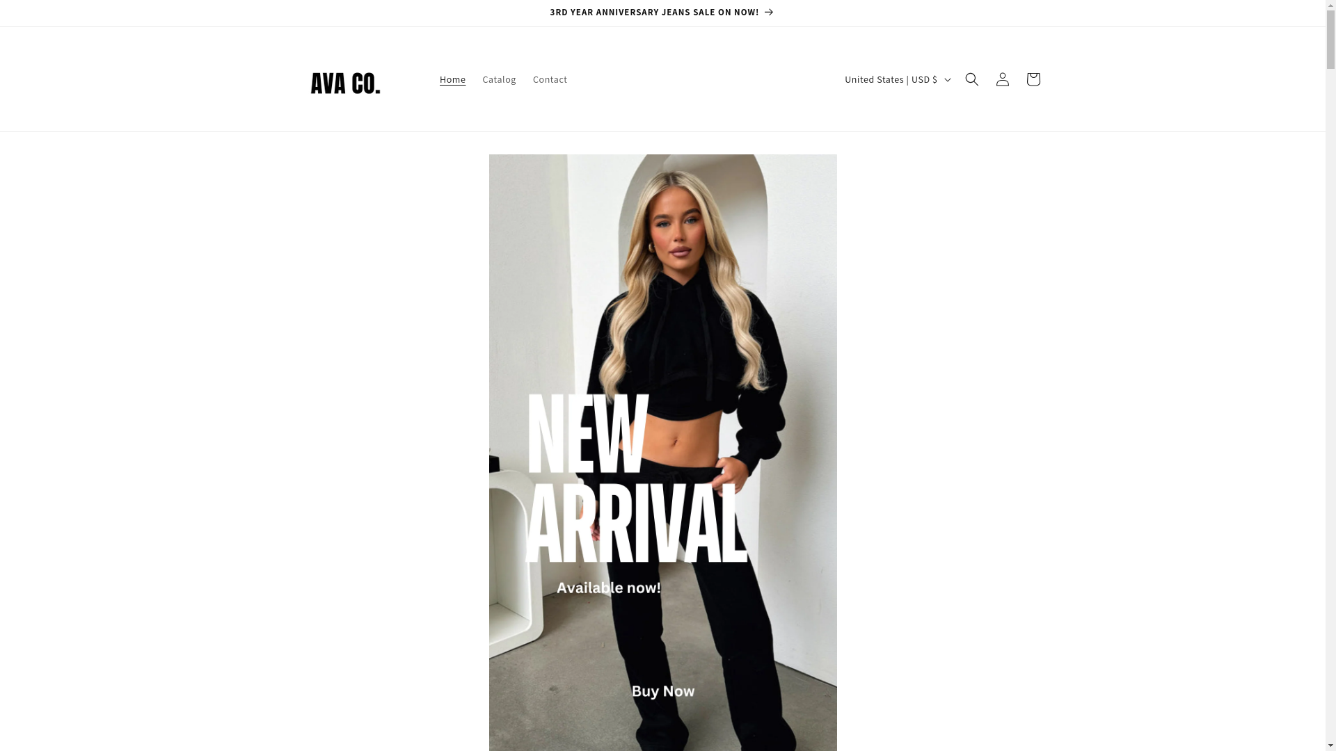 website screenshot of https://shopavasco.com/