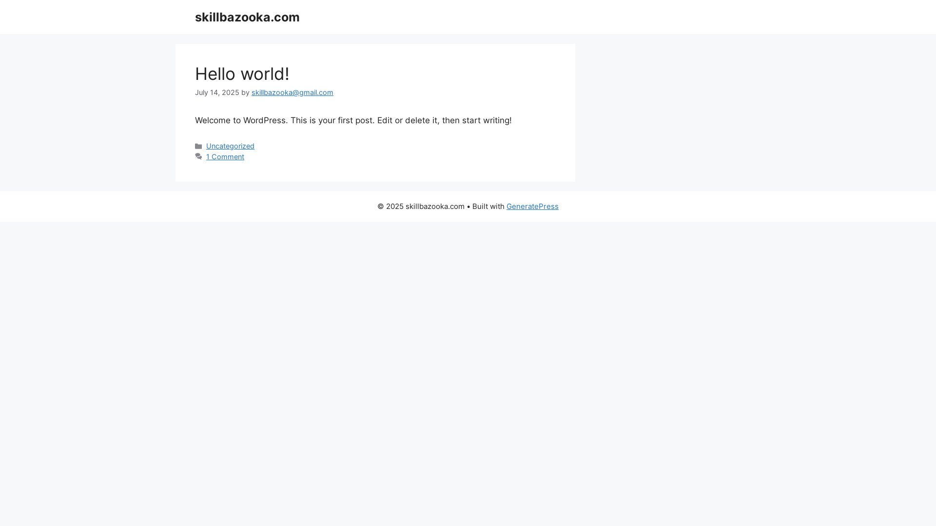 website screenshot of https://skillbazooka.com/