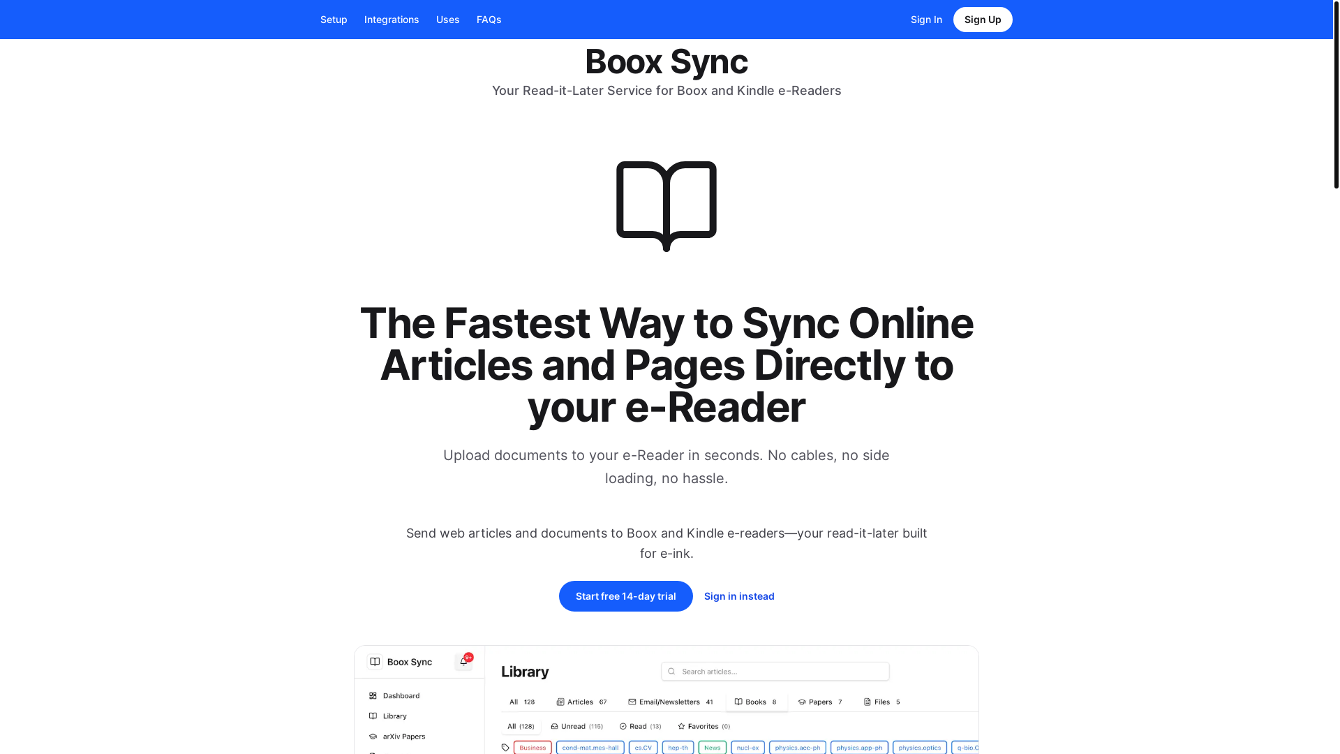 website screenshot of https://libspace.io/