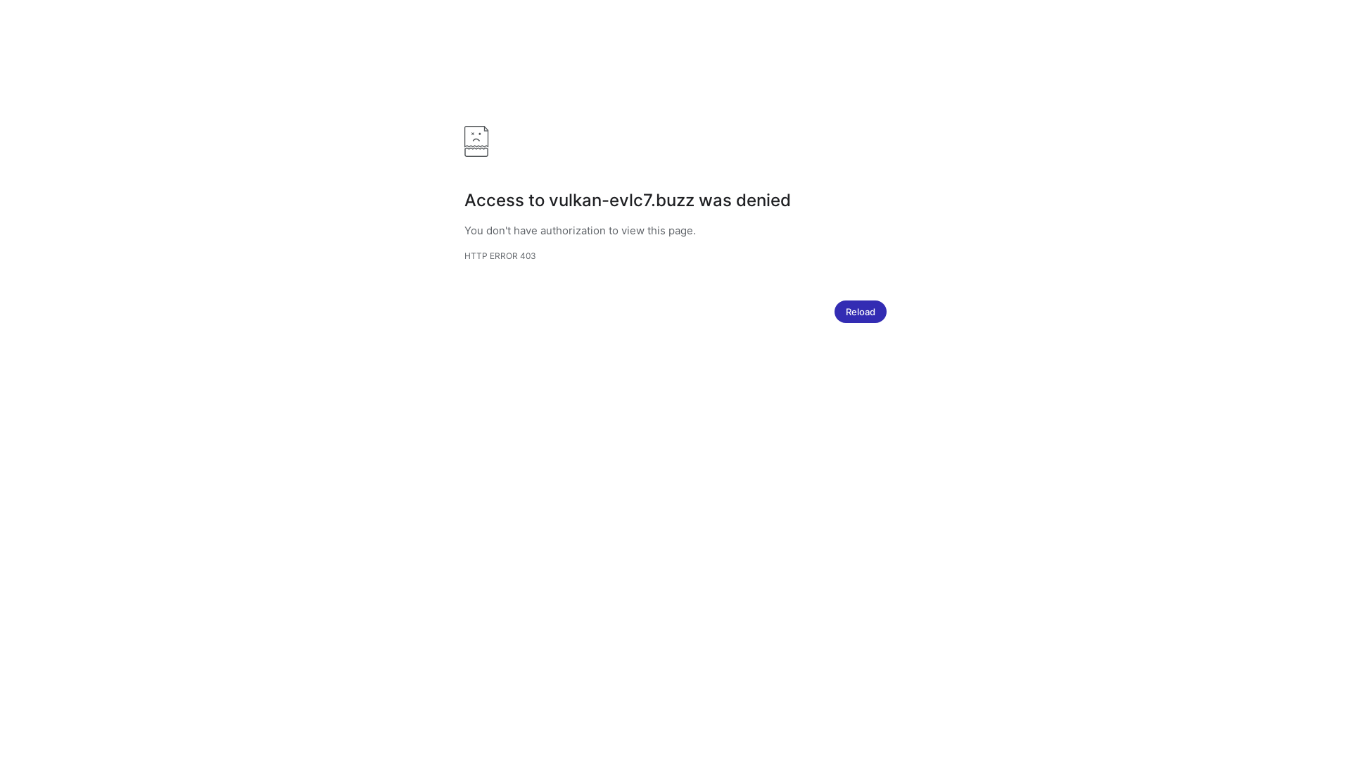 website screenshot of https://vulkan-evlc7.buzz/
