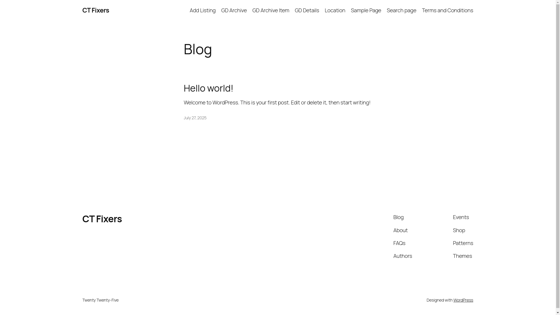website screenshot of https://ctfixers.com/