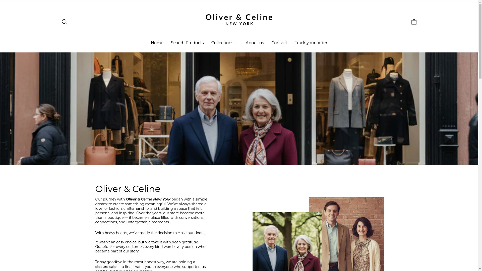 website screenshot of https://olivercelinenewyork.com/