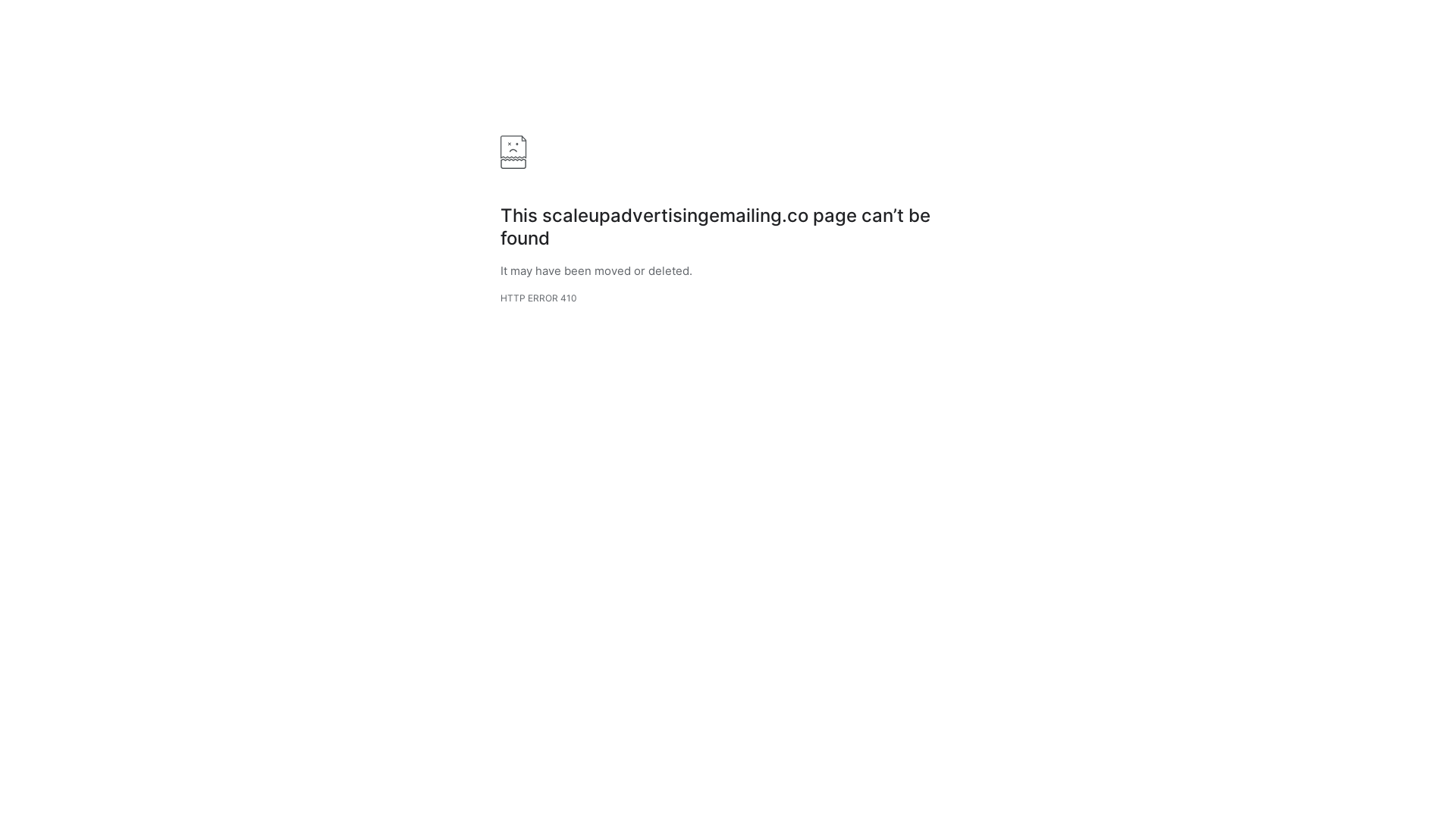 website screenshot of https://scaleupadvertisingemailing.co/