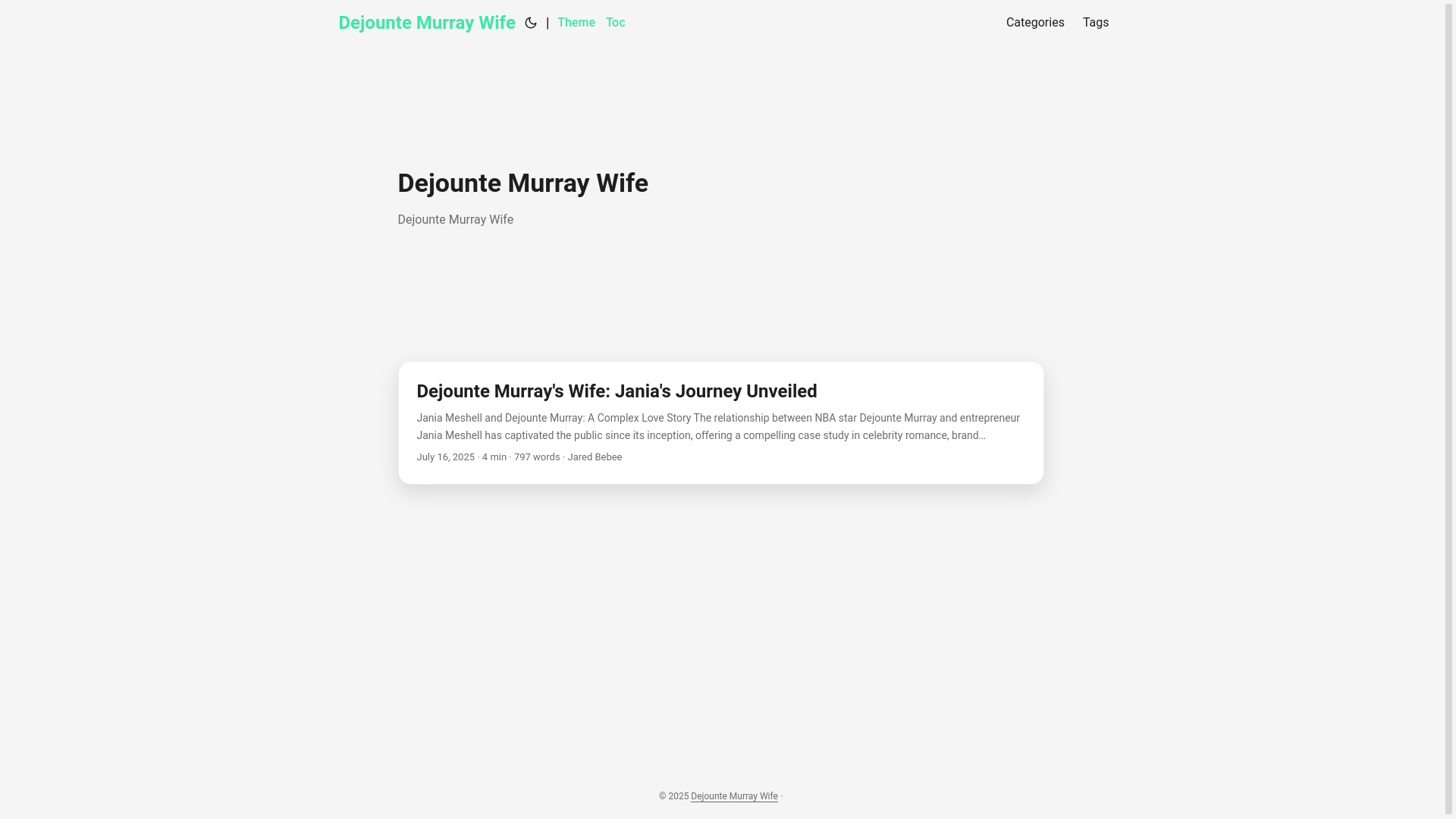 website screenshot of https://dejounte-murray-wife.pages.dev/