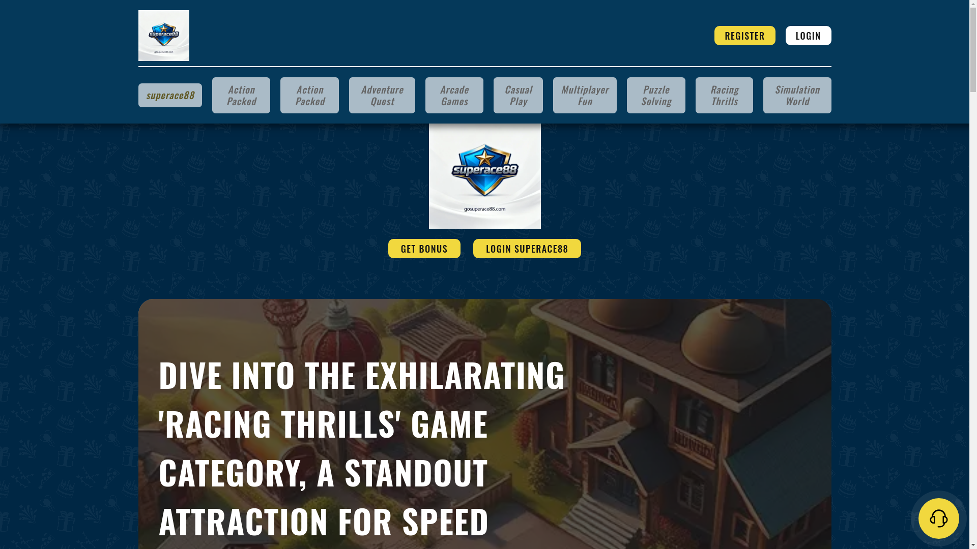 website screenshot of https://gosuperace88.com/