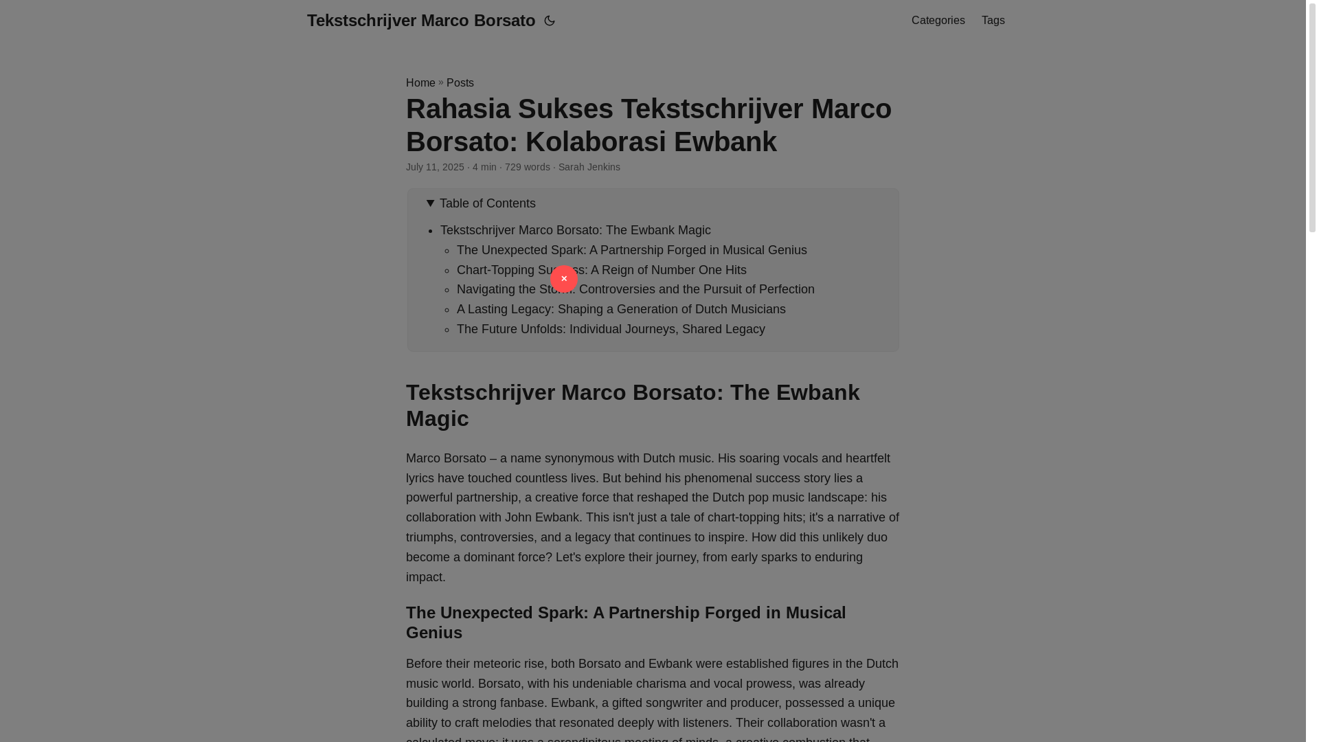 website screenshot of https://tekstschrijver-marco-borsato20250714.pages.dev/