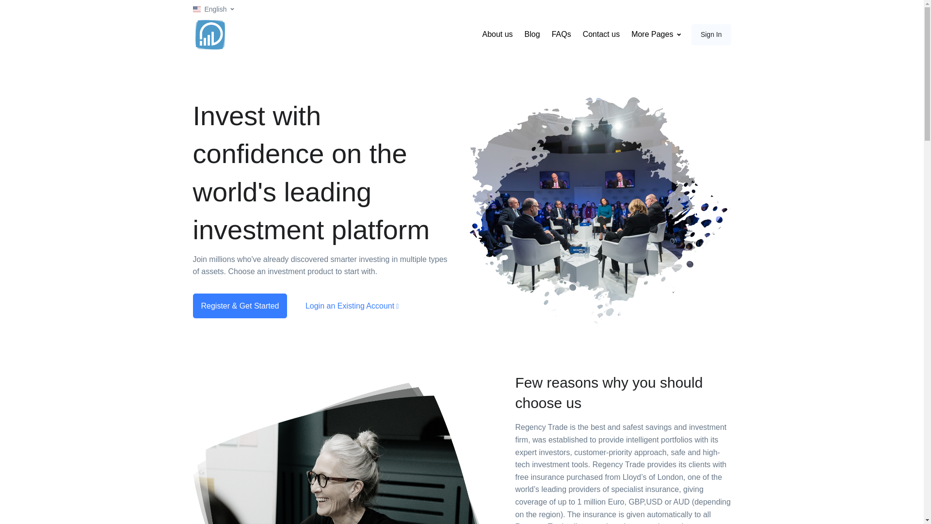 website screenshot of http://regencytrade.org/