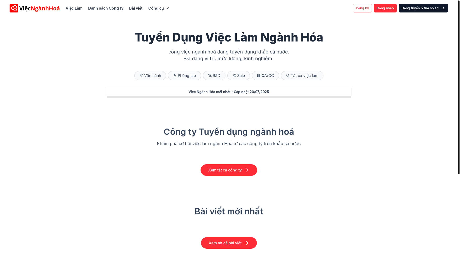 website screenshot of https://viecnganhhoa.pages.dev/
