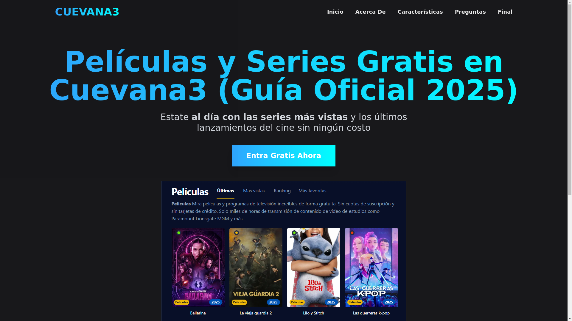 website screenshot of https://cuevana3-mqf7.pages.dev/