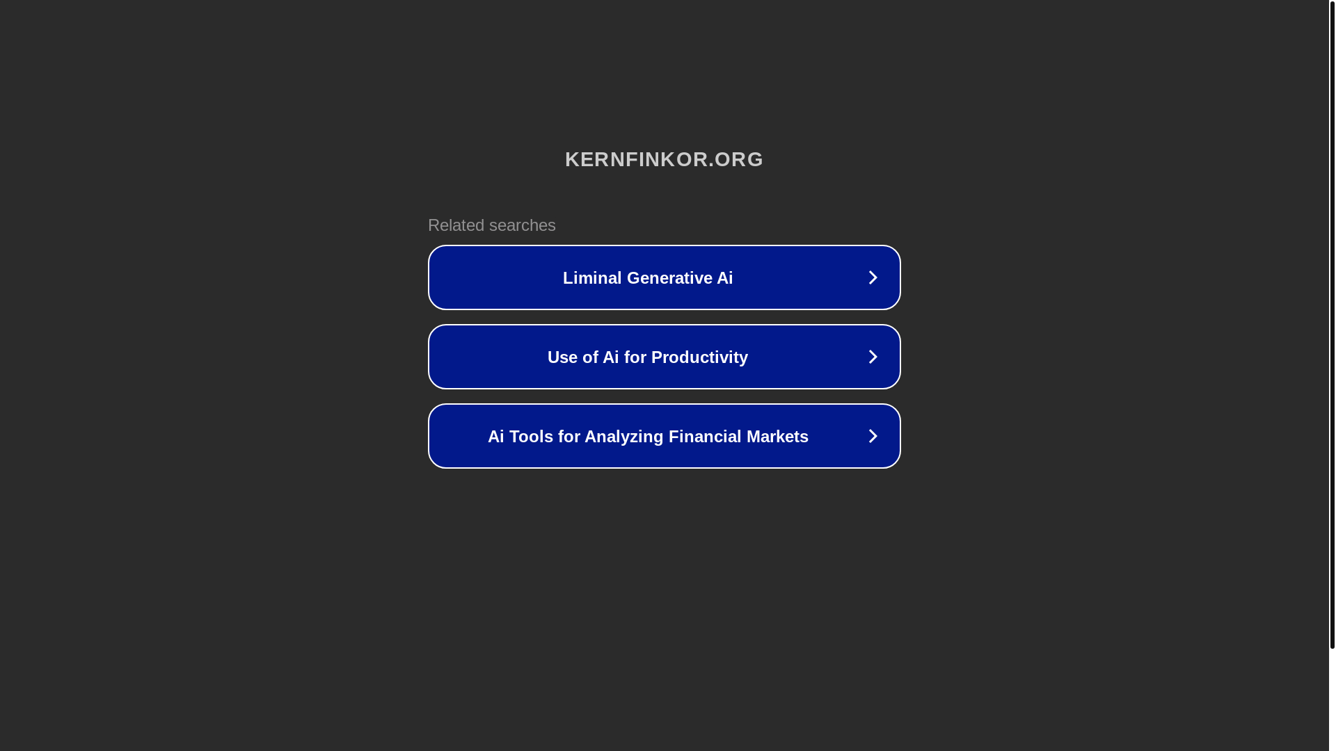 website screenshot of https://kernfinkor.org/