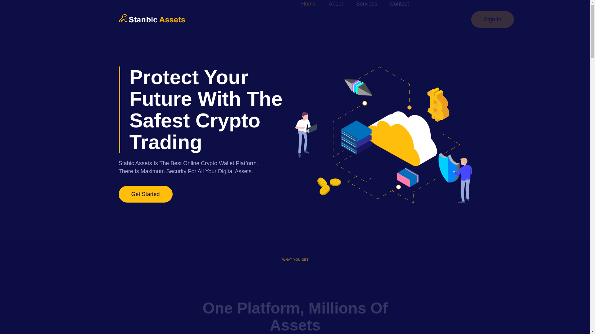 website screenshot of https://stanbicassets.web.app/