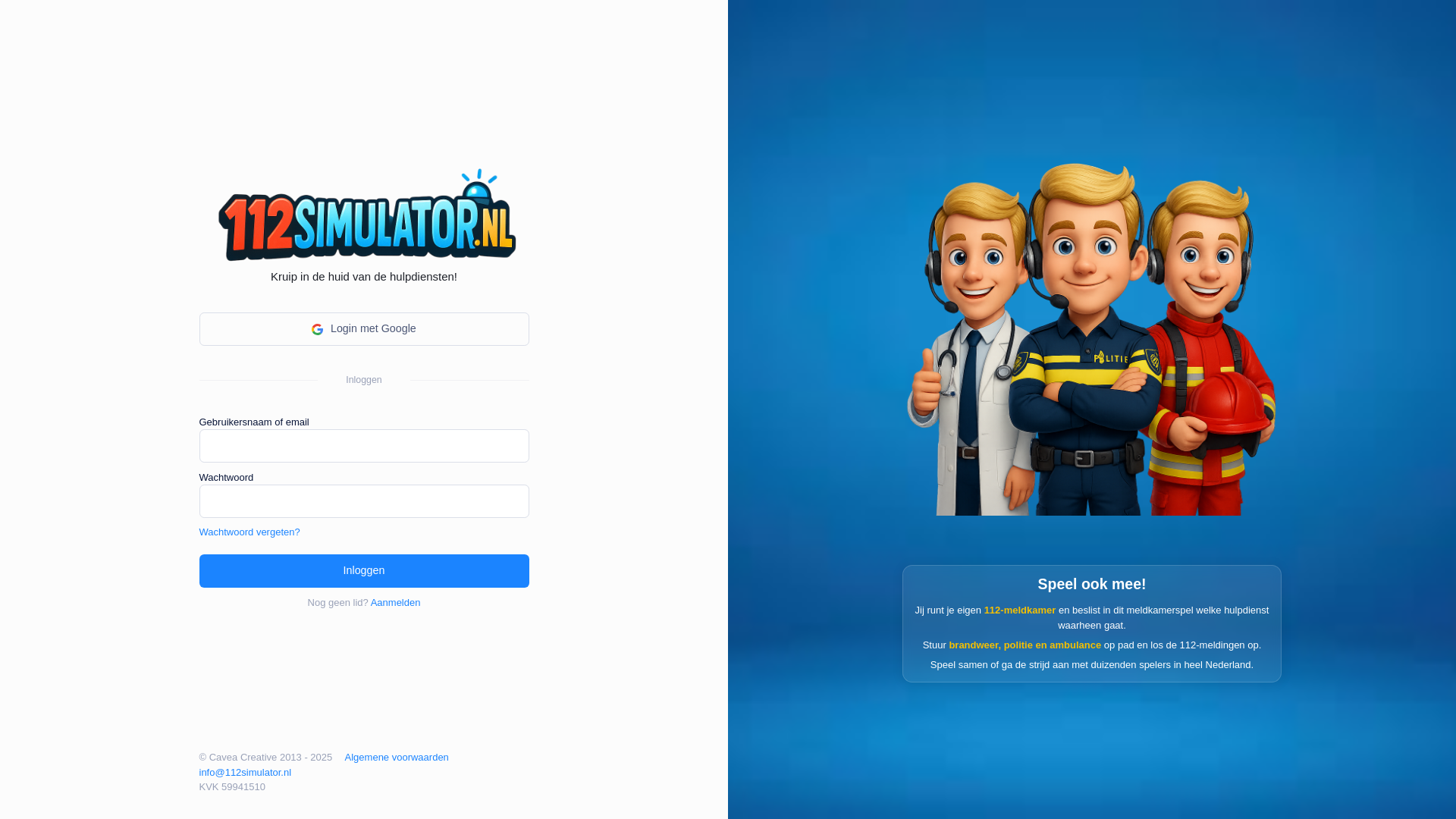 website screenshot of https://brandweerspel.nl/
