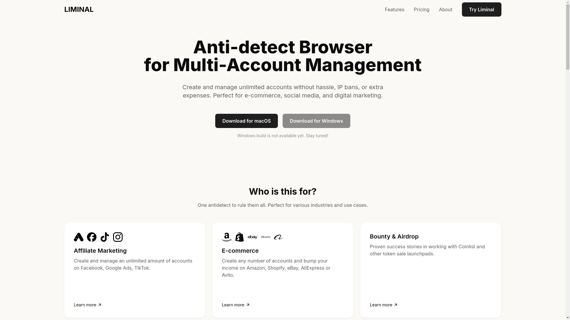 website screenshot of https://blackbox.ad/
