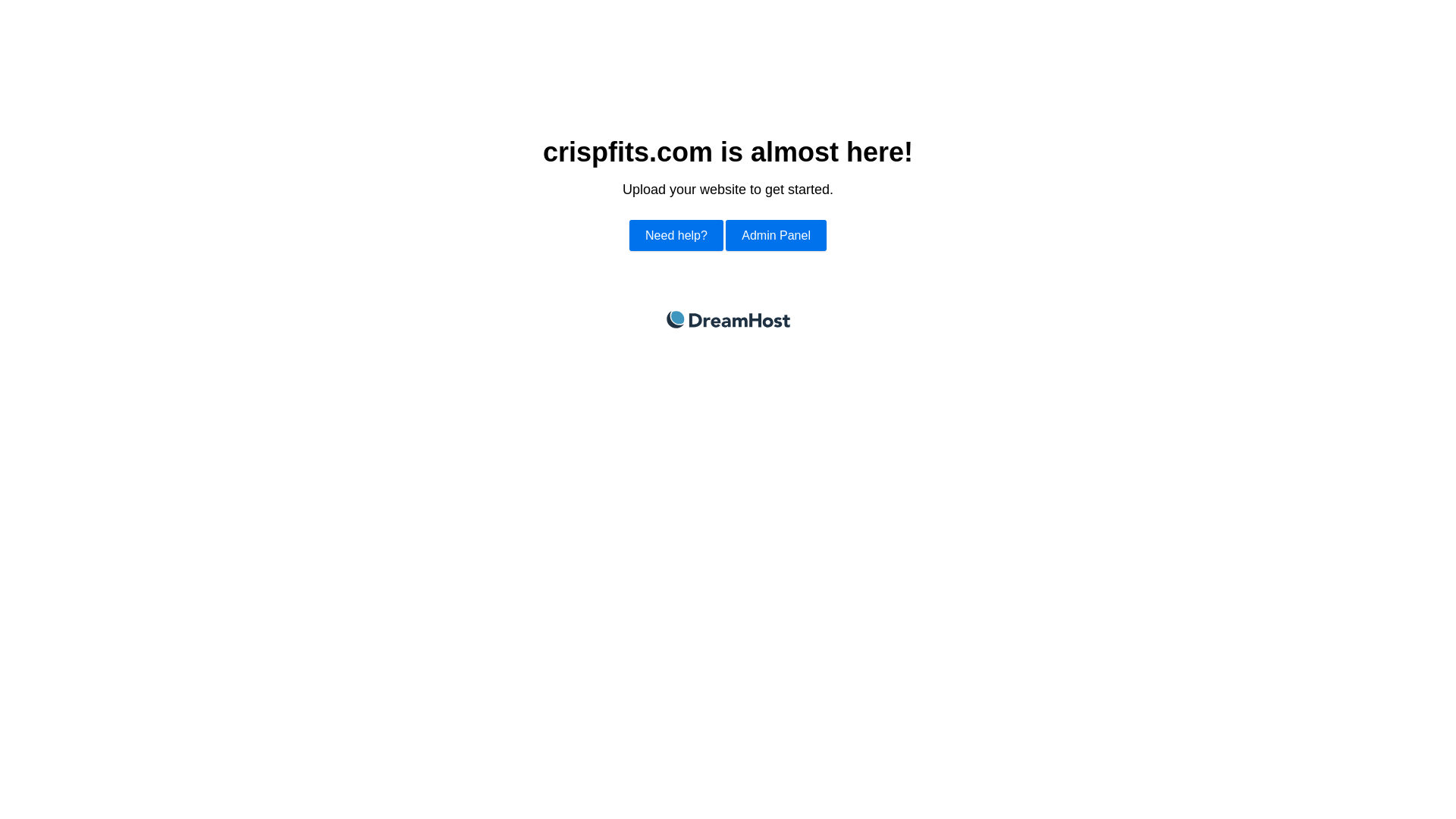 website screenshot of https://crispfits.com/