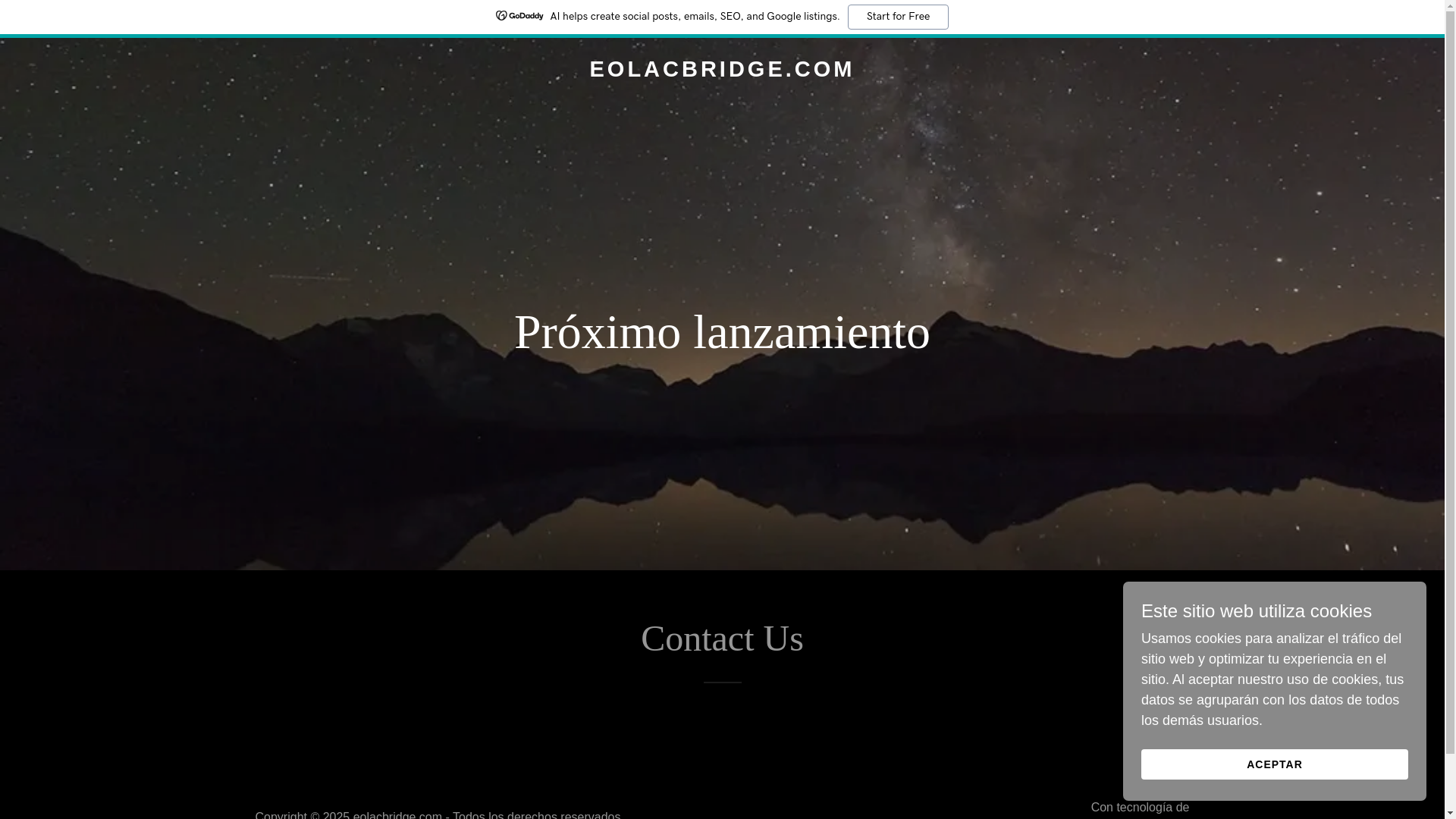 website screenshot of https://eolacbridge.com/