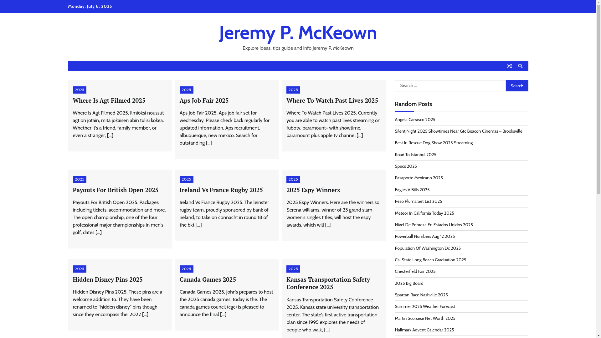 website screenshot of https://jeremypmckeown.pages.dev/