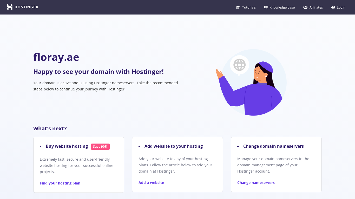 website screenshot of https://floray.ae/