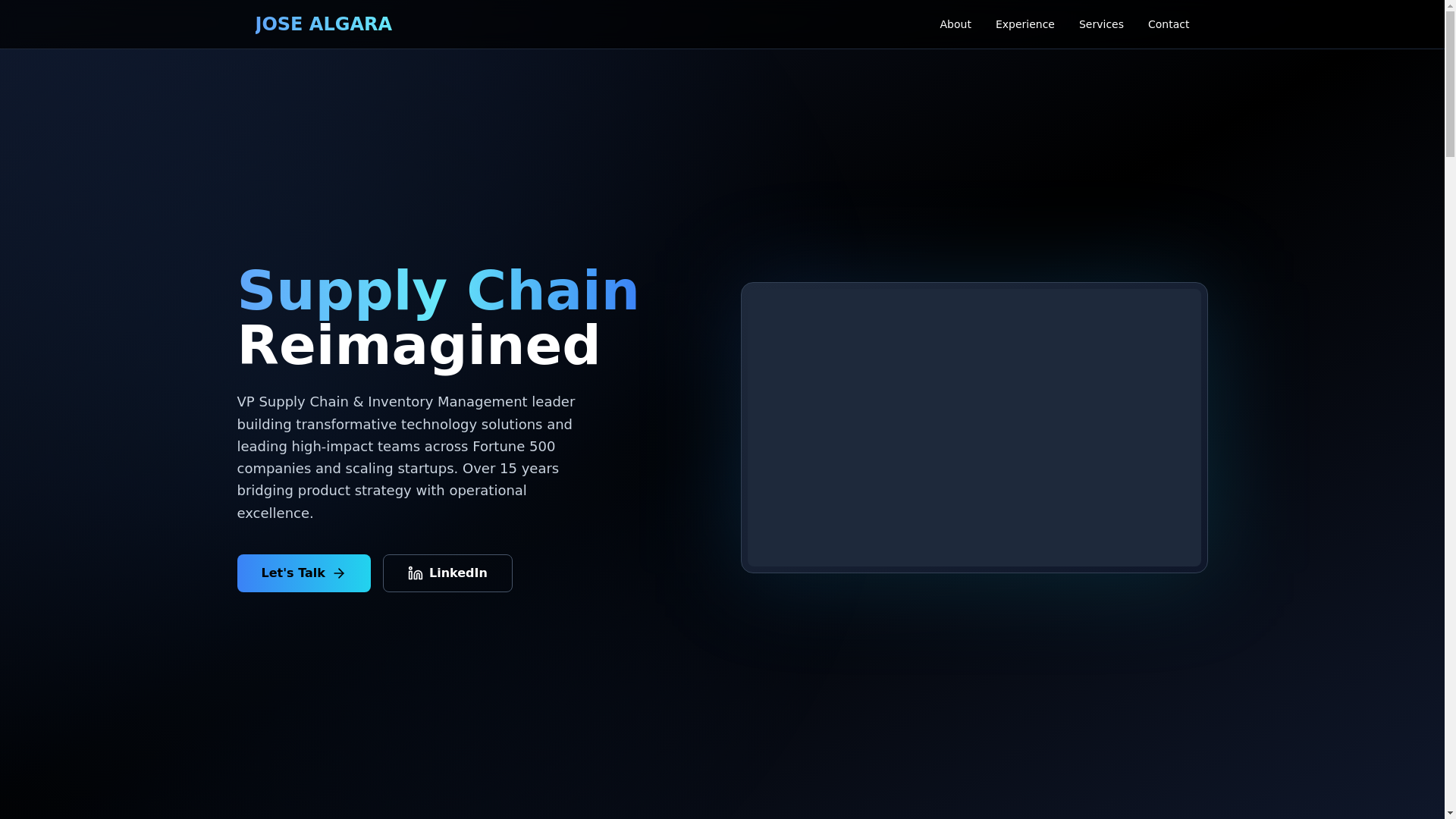 website screenshot of https://josealgara-portfolio.pages.dev/