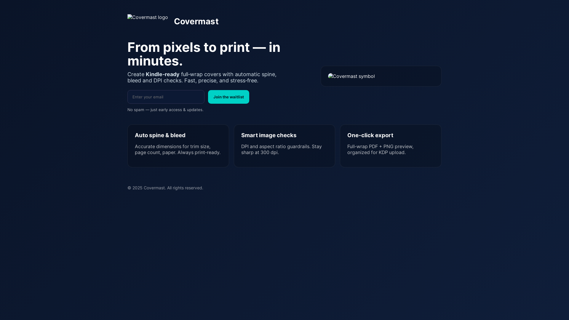 website screenshot of https://covermast.pages.dev/